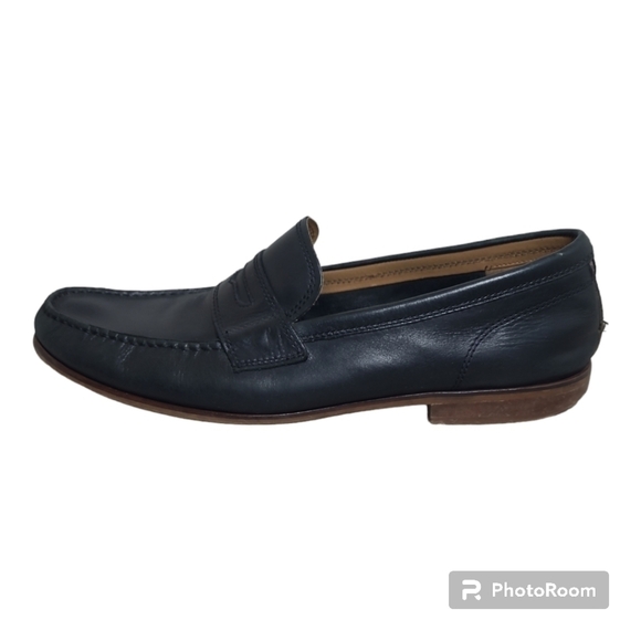 Cole Haan Matt Black Leather Penny Loafers Size Men's 10 M C21294 - Picture 6 of 14